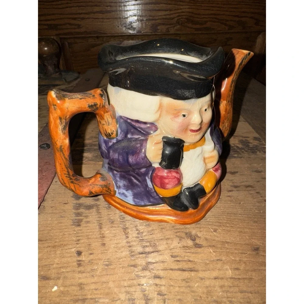 Vintage Shorter and Sons Two Faced Toby Jug Teapot about 7 Inches England